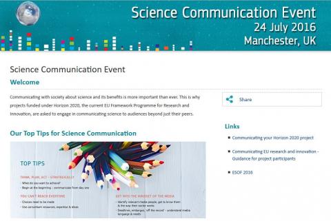 H2020 Science Communication Event