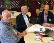 SAB members: Erik Dam Jensen (FEFAC), Jan Venneman (Effab), Leo den Hartog (Trouw Nutrition)